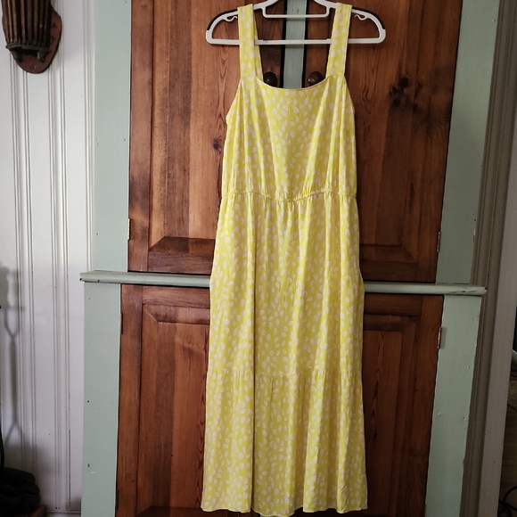 Amazon Essentials Yellow Patterned Maxi Dress - Picture 1 of 7